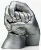 Statue of Clasping Hands Baby and Sister.